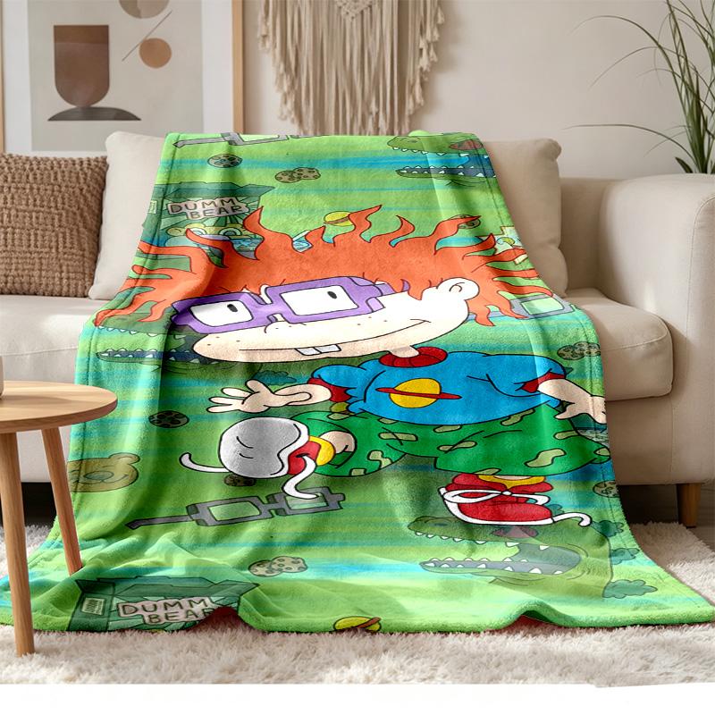 Rugrats Soft and comfortable flannel Suitable for sofas living rooms outdoor camping travel and also makes a great anniversary gift