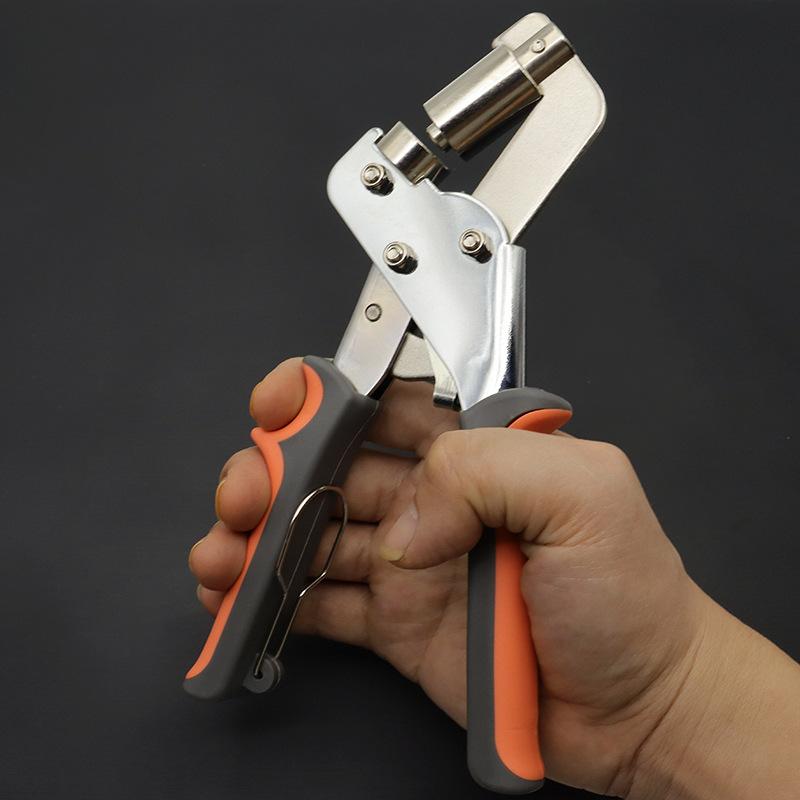 1 Набор Портативный Ручной Металлический Пробойник для Люверсов Зажим для Кожи Холста Одежды DIY Тент Кольцо 10 мм Комплект Инструментов для Зажима Люверсов