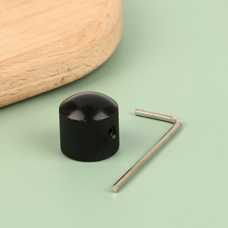 1pc Metal Electric Bass Guitar Tone Volume Knob Potentiometer Hat Cap Guitar Parts Push Knob With Hole Guitar Accessories