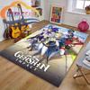 Обои для рабочего стола Cartoon Adventure game carpet3D Print Genshin Impact Floor Mat Living Room Carpet Soft Flannel Play