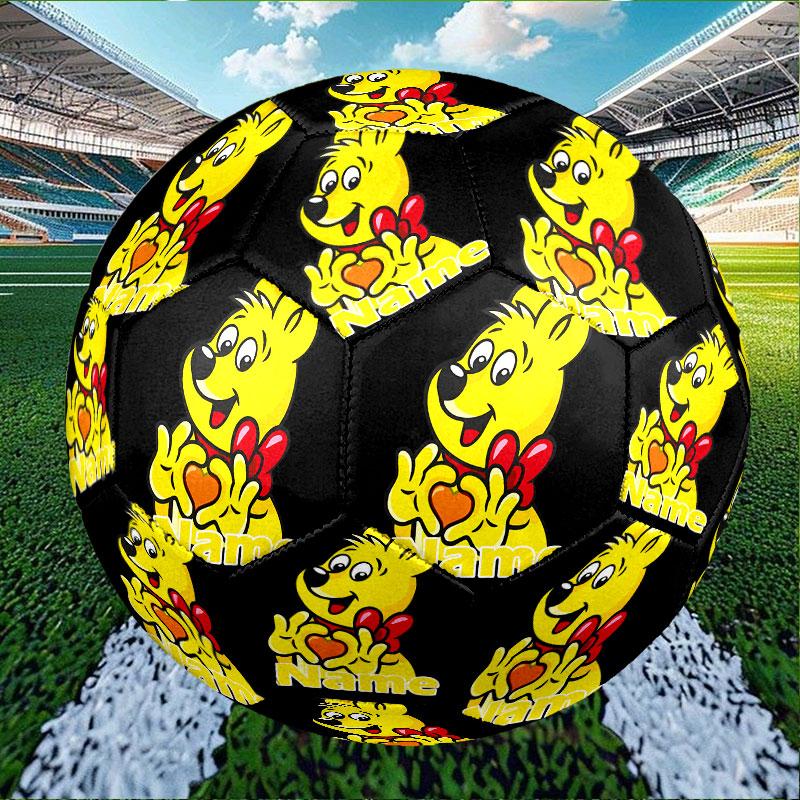 Custom Name Personalized Bamse Print Size 5 Soccer Ball Training & Match Football, for Team, Kicking, Gift for Football Enthusiasts