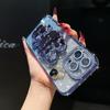 Применимо к чехлу для мобильного телефона iPhone17 гальванизированный стразы блестки Apple 16 кролик держатель-зеркало 15 хрустальный браслет 14