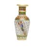 Designer Decorative Marble Flower Vase | Round Shape Beautiful Peacock and Meenakari Work Showpiece Vases