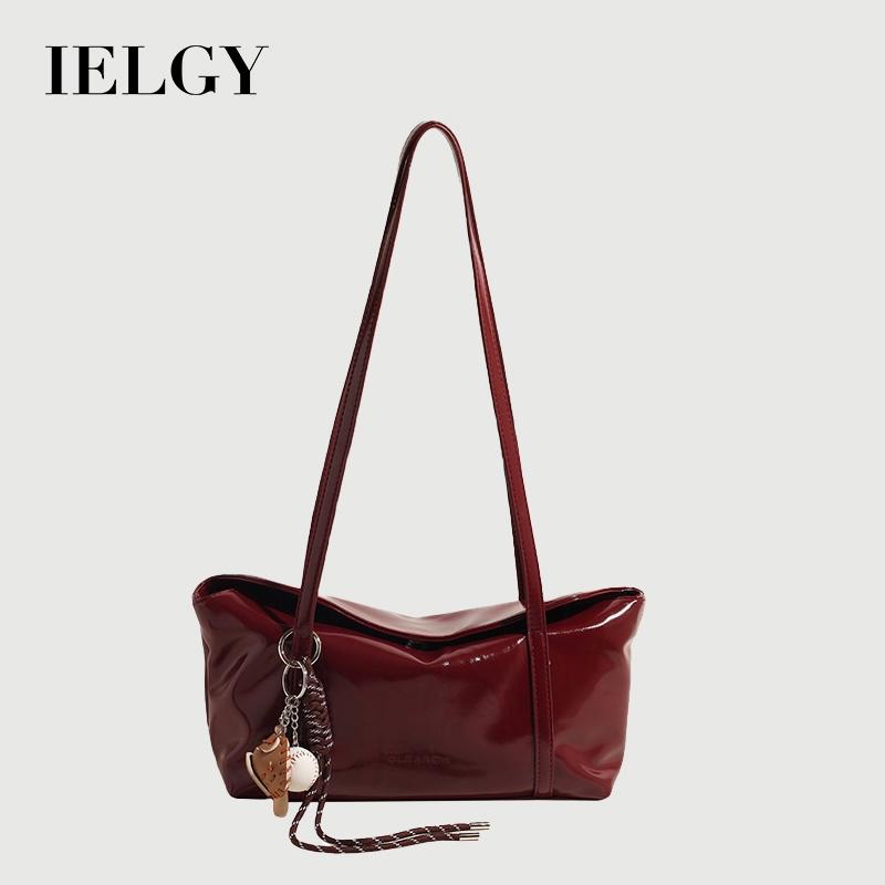 Ielgy Korean Version Niche Underarm Bag Trendy Retro Portable Commuter Simple Large-Capacity Shoulder Bag