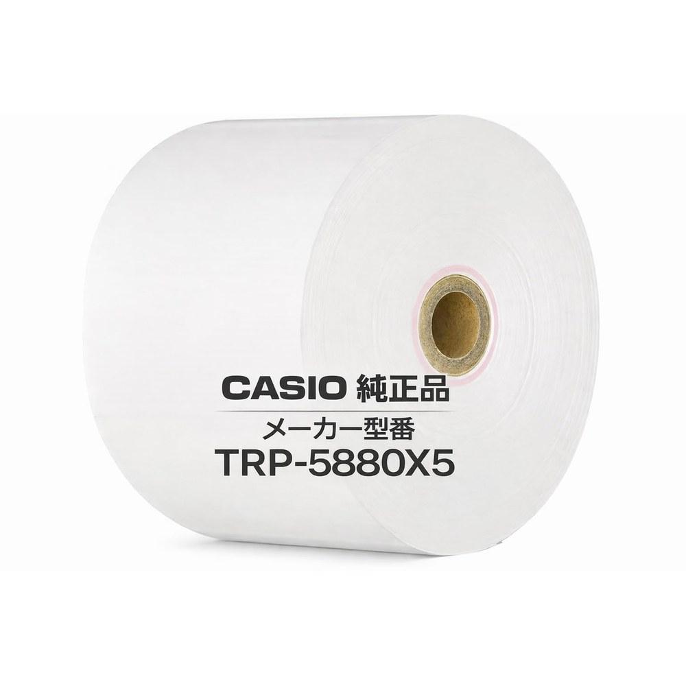 Casio Термобумага для кассового аппарата TRP-5880X5, 5 рулонов x 2 коробки, Набор для оптовой покупки
