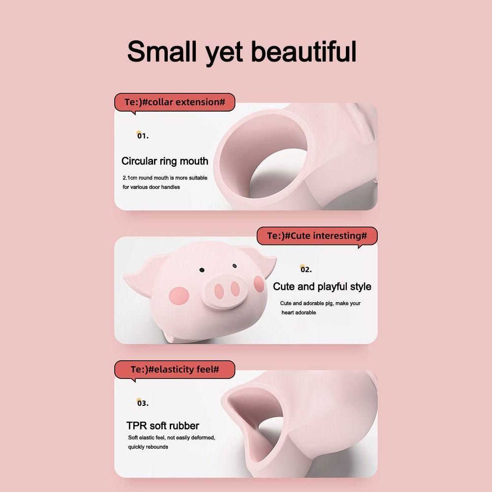 3 шт. Силиконовый настенный протектор Мультяшная накладка-бампер на дверную ручку Милый дверной стопор для спальни