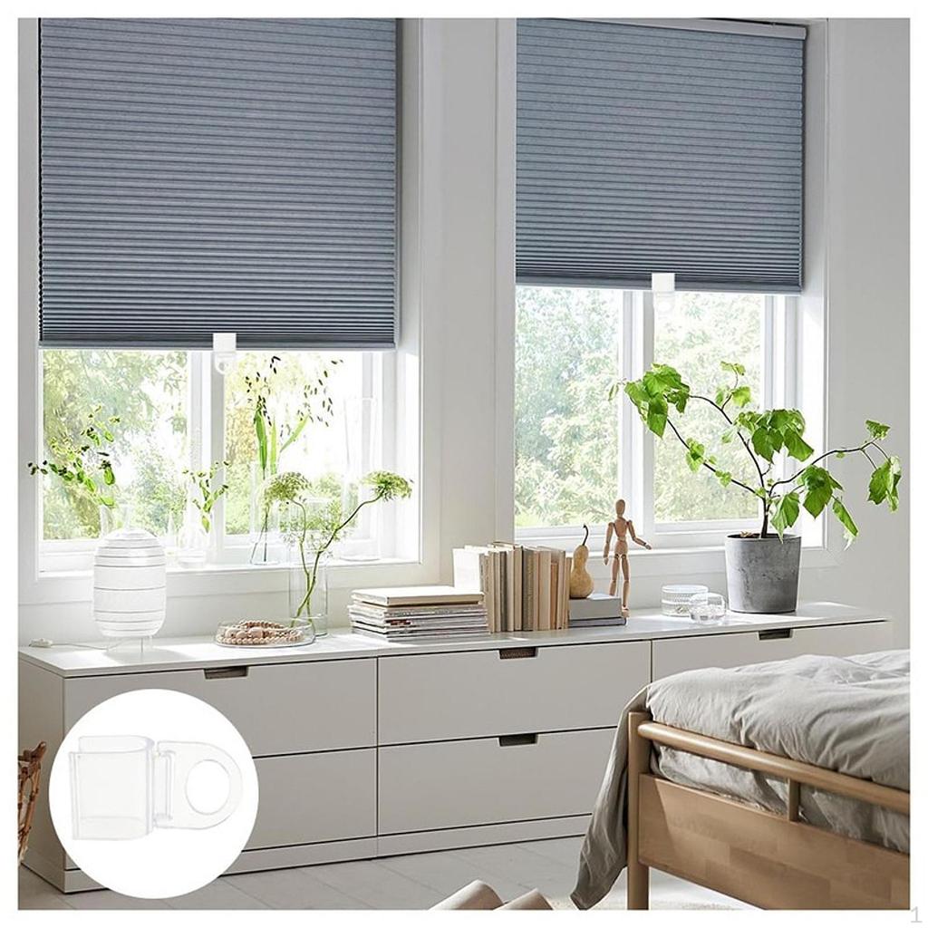 5 шт. Домашние клипсы для роллет, Подвешивание штор, Прозрачные ручки для штор, Клипсы для опускания для