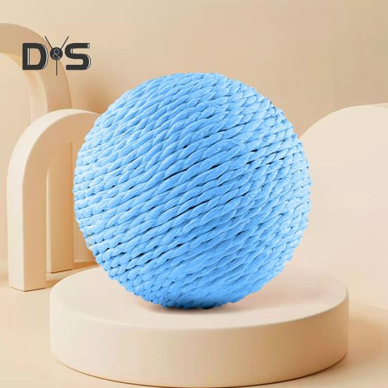 Cat Sisal Ball Interactive Cat Scratching Ball Toy Natural Sisal Scratcher Ball with Sound for Kitten Teeth Cleaning Training