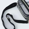 Waterproof PVC Crossbody Bag Adjustable Shoulder Strap Clear Messenger Bag  Unisex