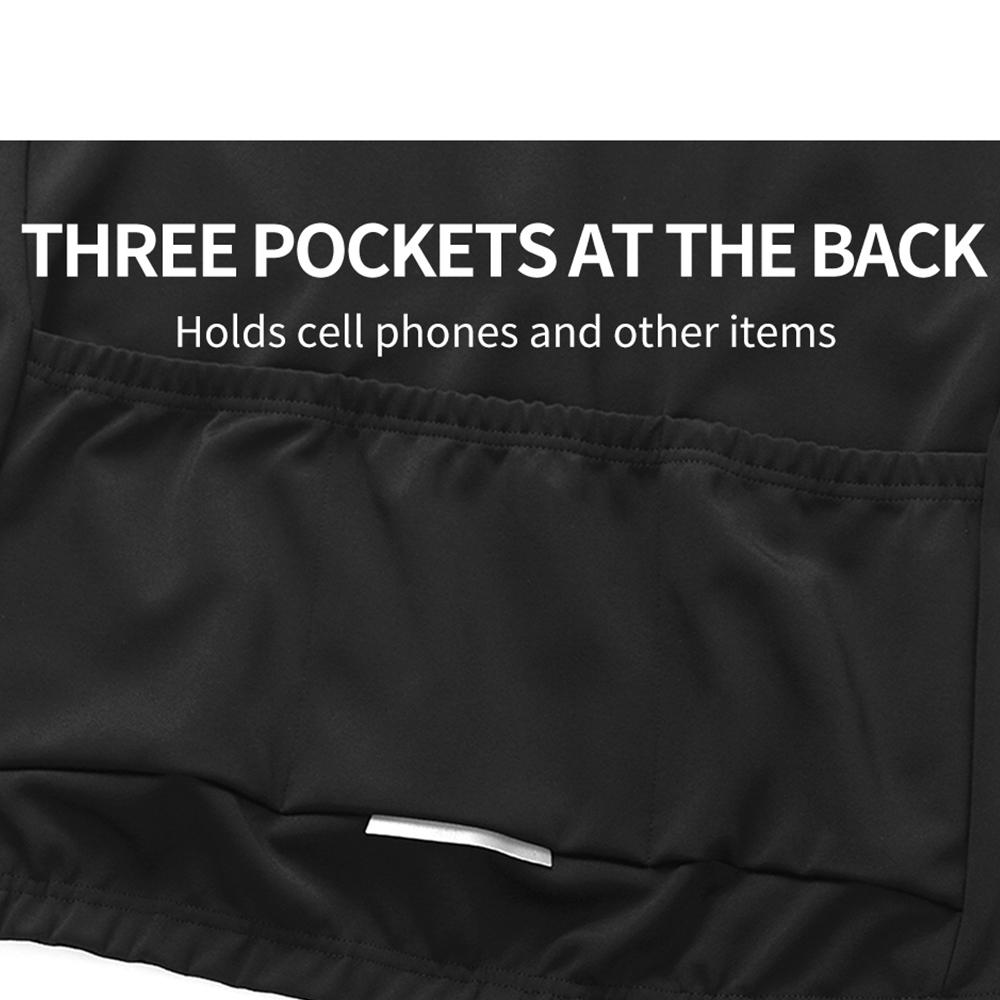 Cycling Jerseys WOSAWE Winter Thermal Fleece Warm Coat Tops