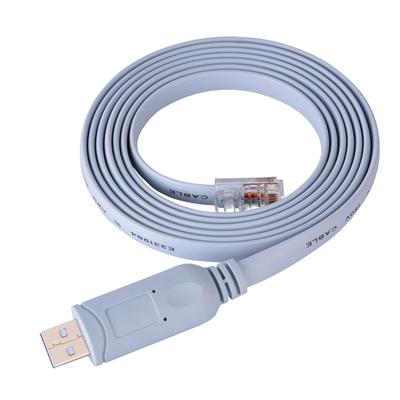 USB2.0 Male to RJ45 Male CAT5 последовательный консольный плоский кабель для коммутаторов маршрутизаторов Cisco