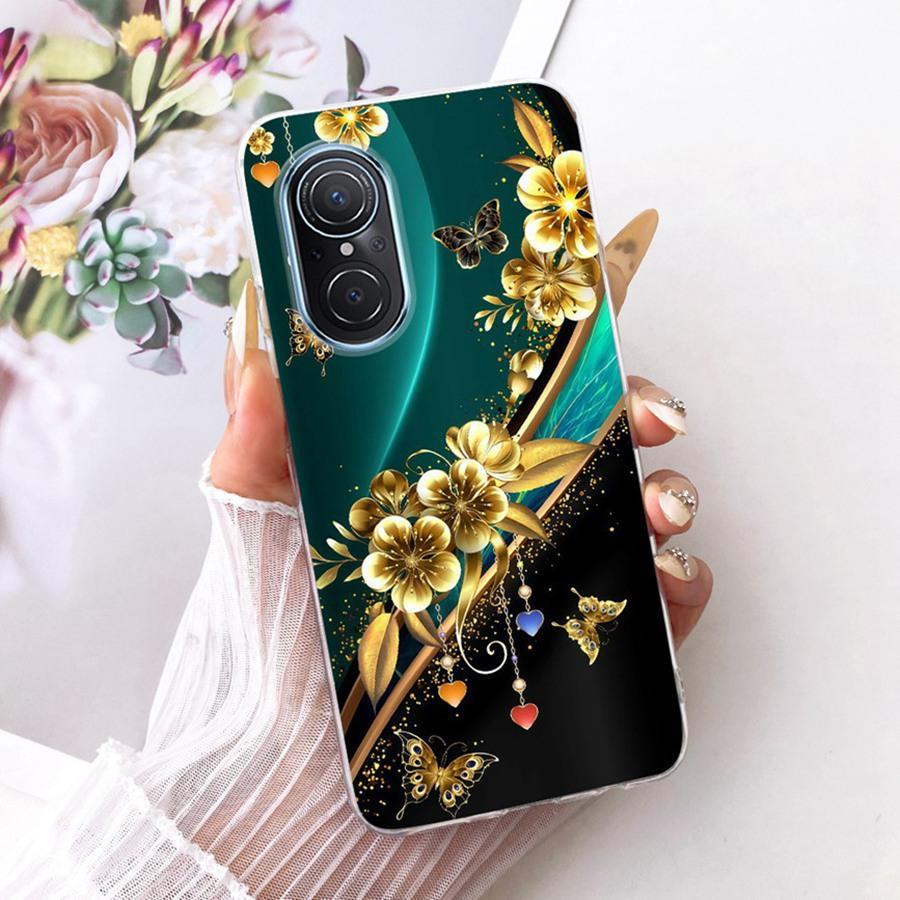 For Huawei Nova 9 SE Case JLN-LX1 Cover Butterfly Painted Silicone Soft Back Case For Huawei Nova9 Nova 9Pro Protective Shell