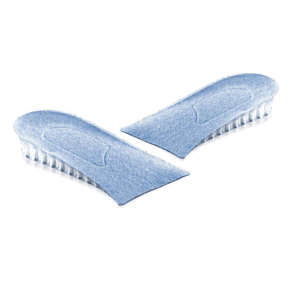 Стельки для увеличения роста многослойные прозрачные силиконовые амортизирующие подъемники для обуви 2 см 1