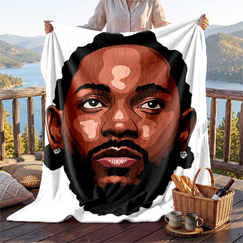 Warm Flannel Throw Blanket,Kendrick Lamar Lightweight Cozy Blanket For Bed Sofa And Daily Use