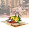 Creative Christmas 3D Pop Up Greeting Card With Music Interactive 3D Popup Christmas Greeting Paper Card for Gifts