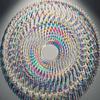50Pcs Rainbow Holographic Acrylic Square Holo Plexiglass Tiles Iridescent Acrylic  Art Creation