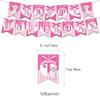 Stylish Cat Birthday Decoration Party Set AristoCats Anime Cat Movie Character Children Cute Funny Boys Girls Pink Happy Birthday Garland Banner