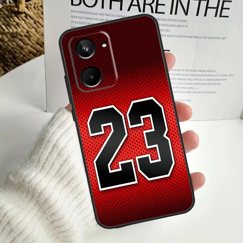 Basketball Number 23 For Realme GT Neo 5 GT5 9 10 11 12 Pro Plus C30 C31 C33 C35 C25s C21Y C51 C55 C67 C53 Case