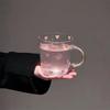 Кружка из стекла с ручкой в виде бриллианта, Высокоценная чашка для питья, Чашка для молока и кофе для девочек