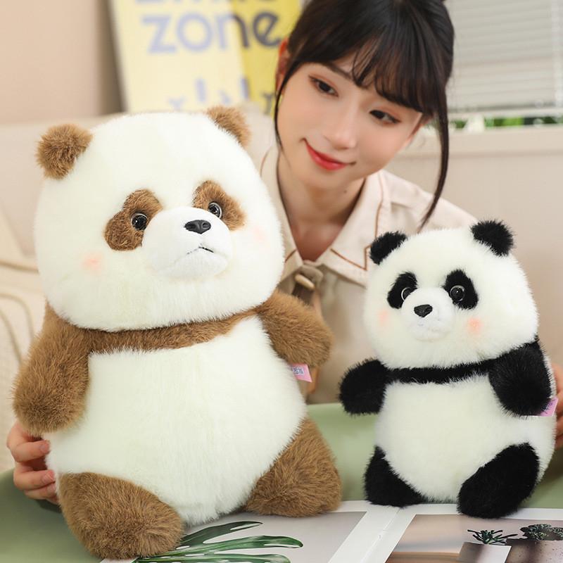 Adorable Fluffy Panda Plush Toy Cute And Soft Cuddly Stuffed Animal Pillow