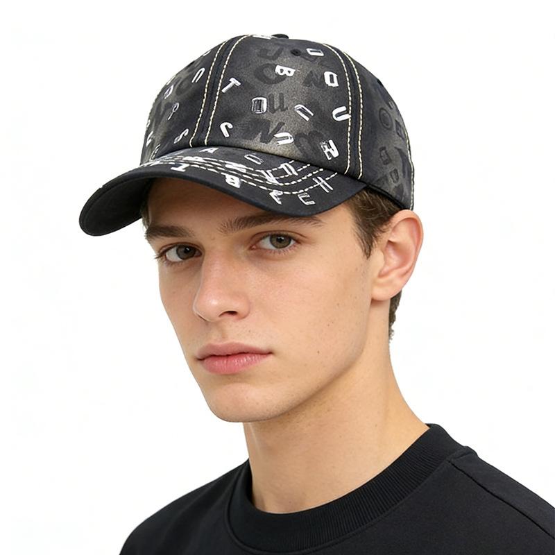 Унисекс Ретро Буквы Алмазная Точечная Бейсболка Винтажная Snapback Хлопок Повседневная Защитная от Солнца Шляпа Уличная Мода Гольф Спортивные Кепки