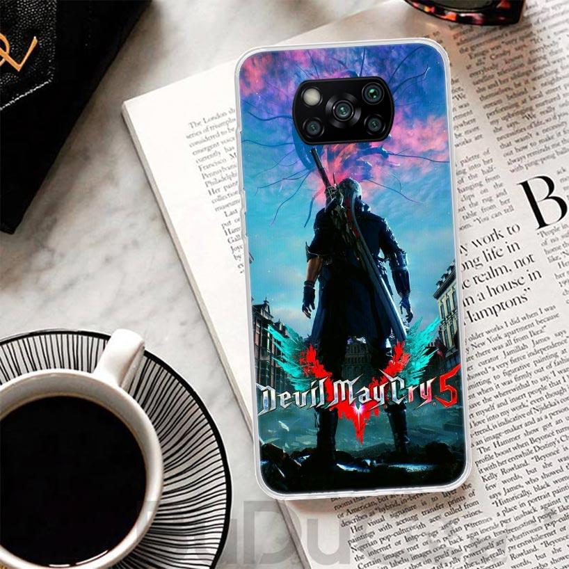 Игровой чехол D-Devil May Cry 5 для телефона Xiaomi Poco X7 X6 X5 Pro X3 Nfc F7 Ultra Чехол-накладка F6 F5 X4 F4 Gt F3 M6 M5S M4 M3 С принтом