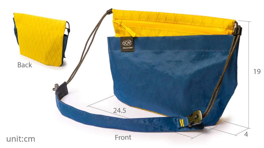 [MONS] Ooe Slash Bag X-PAC™ SACOCHE (Black Camouflage)