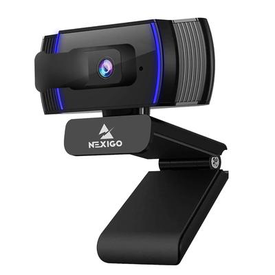Веб-камера NexiGo N930AF 1080P Веб-камера Микрофон USB-камера со шторкой конфиденциальности Автофокус PC-камера Онлайн-занятие Zoom-встреча Встроенная