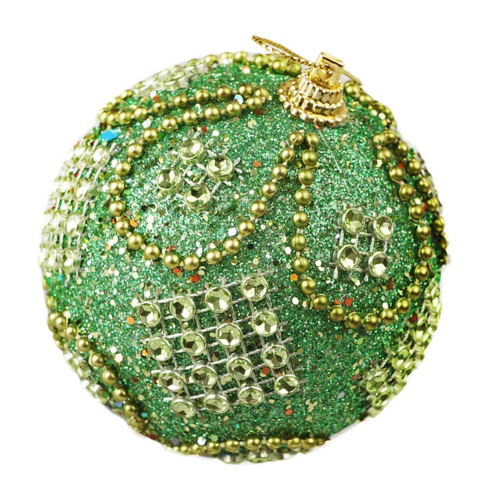 1 шт. Рождественские елочные шары из хрустальной пены, блестящие бусины, цепочка, украшение на Рождество своими руками -