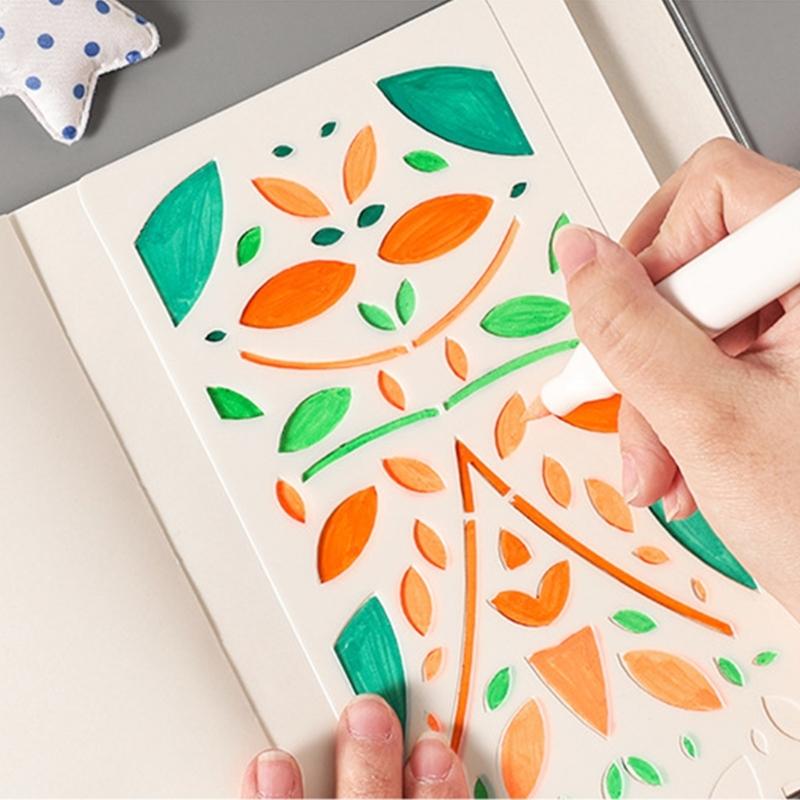 Pack of 6 Drawing Templates Multipurpose Scrapbooking Templates For Handmade Cards Wall Art And Classroom Activities