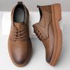 Мужские кожаные туфли весна-лето британская платформа повседневные туфли дерби мужские нарядные свадебные инструменты низкие ботинки Martin