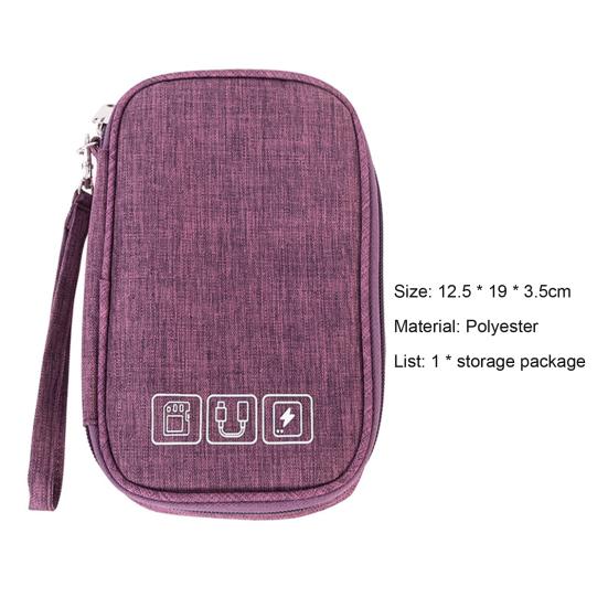 Водонепроницаемая сумка-органайзер для кабеля, недеформируемая сумка для хранения шнура из полиэстера, аксессуары для электроники