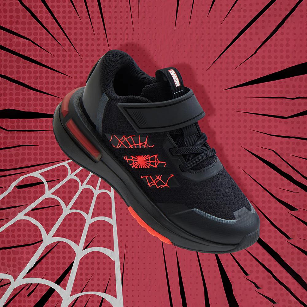 Marvel X Adidas Racer TR21 EL J Spider-Man Kids Sneakers Black Core-Black Solar-Red ID5236