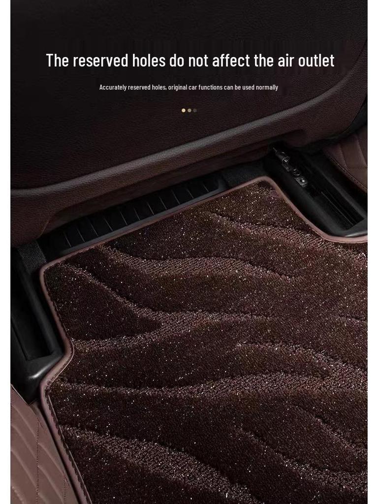 Универсальный коврик для пола автомобиля «Звездное небо» - Экологичный, Локтевая пряжа, Основной водитель, Цельный