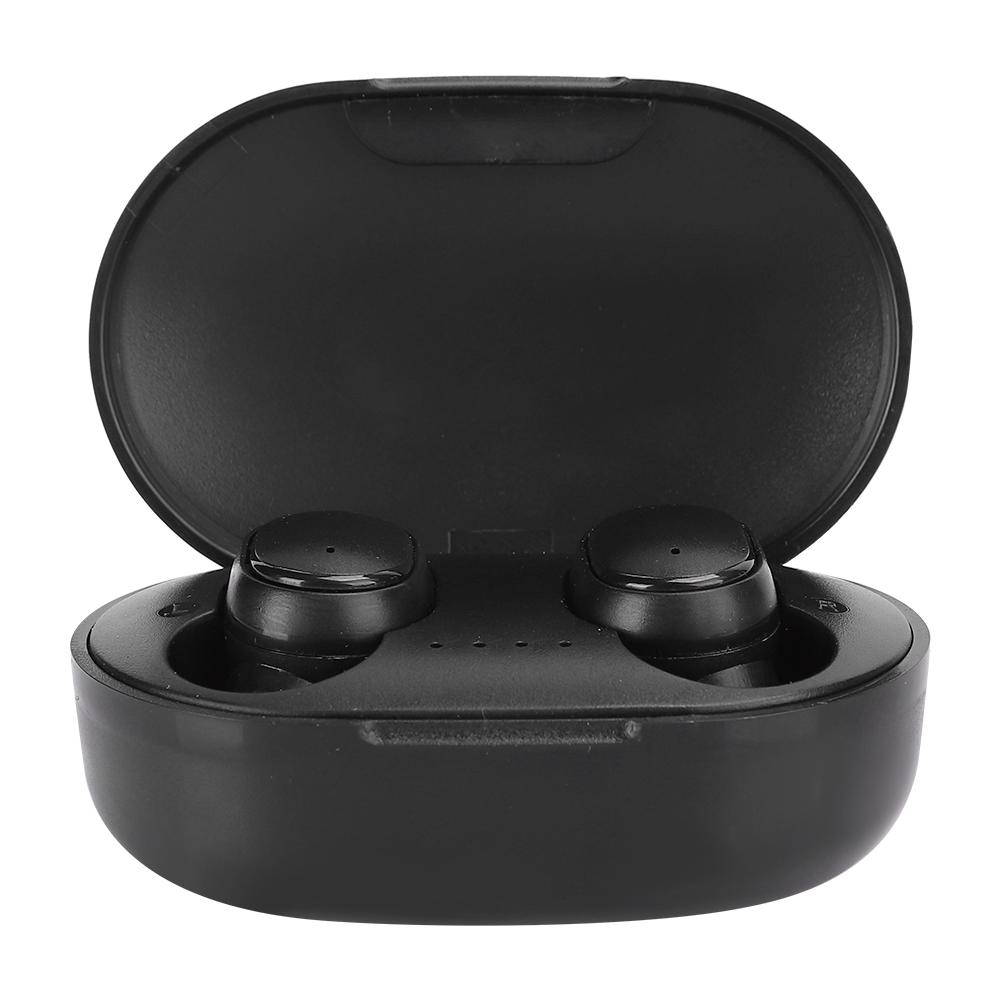 A6S True Wireless Earphones Stereo Earbuds Charging Case Mini Headphones Sport inEar Black for Redmi(Black )