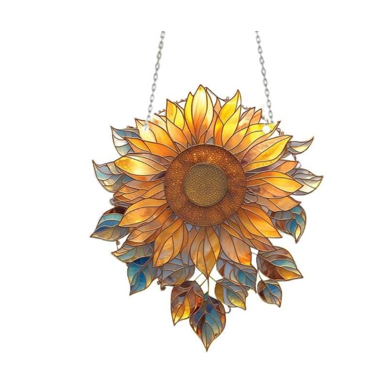 Colorful Sunflower Acrylic Window Hanger Suitable For Daily Decoration Home