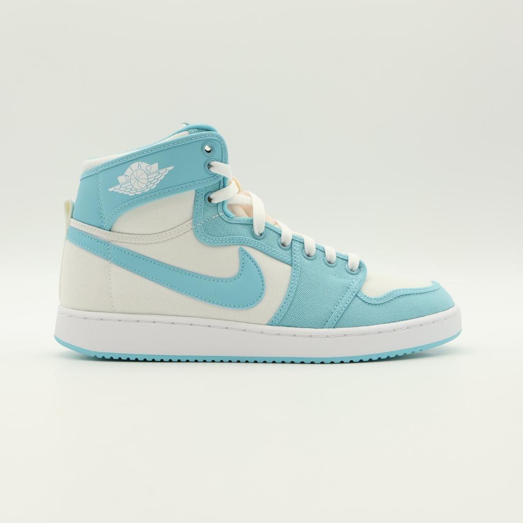DO5047-411 Nike Air Jordan 1 High KO Выбеленный Аквамариновый Синий Белый Мятно-Зеленый (Мужской)