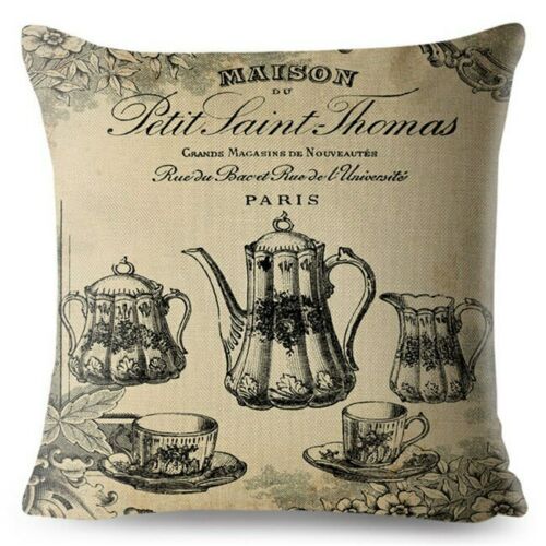 European Vintage Gothic Style Cushion Cover Flowers Print Throw Pillows Cases