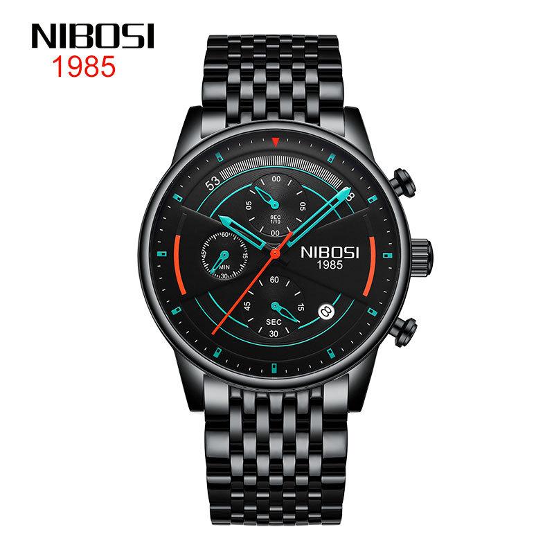 Fashion Brand Casual Simple Multi-Function Chronograph Watch Stainless Steel Quartz Watch
