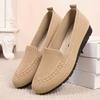 Women's Knitted Solid Color Loafers, Lightweight Non-slip Flat Slip On Shoes, Casual Walking Shoes