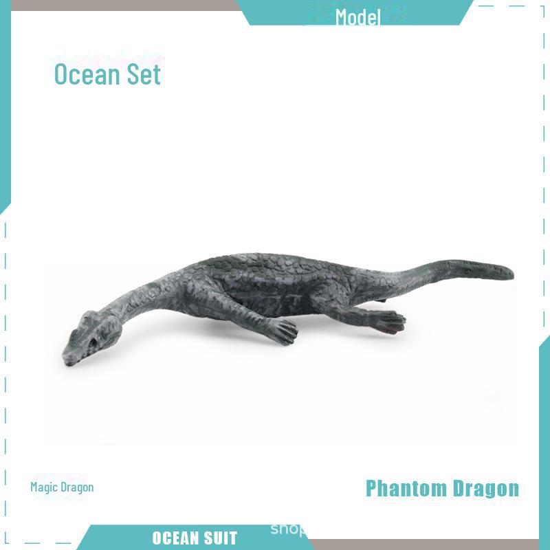 Набор моделей морских животных: Акула, черепаха, дельфин, кит, пингвин, краб и существа морского дна