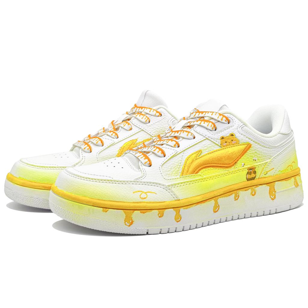 Li Ning Tianji Скользкие Устойчивые к истиранию Скользкие Устойчивые к истиранию Низкие Скейтбордические кроссовки Мужские AGCU095-5(Команда400-)