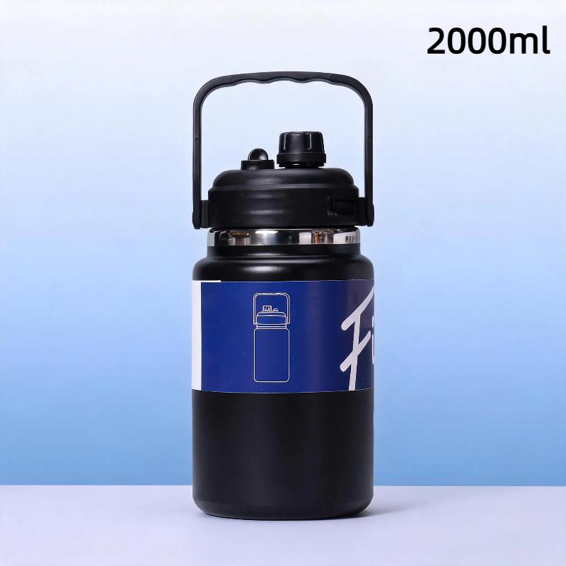 Изолированный кувшин для воды из нержавеющей стали, пищевой, герметичная крышка, сохранение тепла/холода в течение 24 часов, для пикника, поездок на пляж