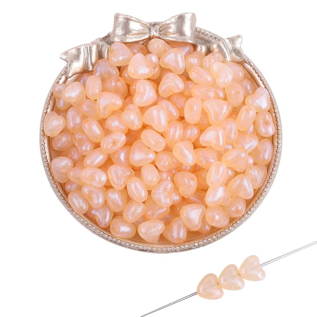 35-50 шт./пакет, 11 мм, пластиковые акриловые бусины в виде звезды и сердца для ожерелья, браслета, бусины для изготовления ювелирных изделий своими руками