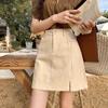 High-Waisted Corduroy A-Line Bodycon Skirt - Women's 2024 Autumn/Winter Fashion
