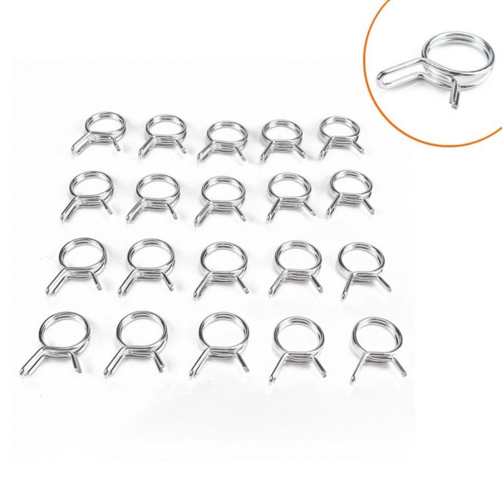 10Pcs/set Spring Clips Pipe Clips Fuel Line Tube Spring Clips Durable Hose Clamp  Motorcycle Scooter