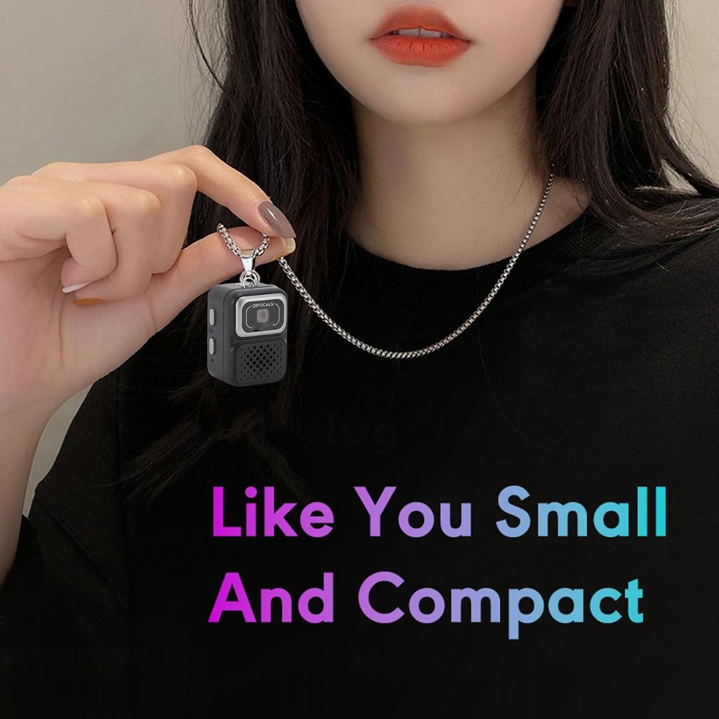 Уютная мини-камера-брелок, 1080p 2MP мини-ретро цифровая камера, маленький видеорегистратор с SD-картой 64 ГБ для путешествий и записи (черный)