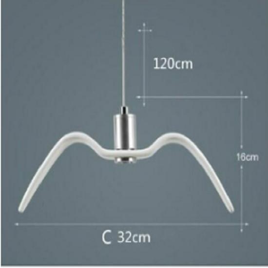 Светодиодные люстры Люстры «Чайка» Люстра для спальни Украшение Люстра Светодиодная люстра Встраиваемый монтаж Светодиодные креативные люстры