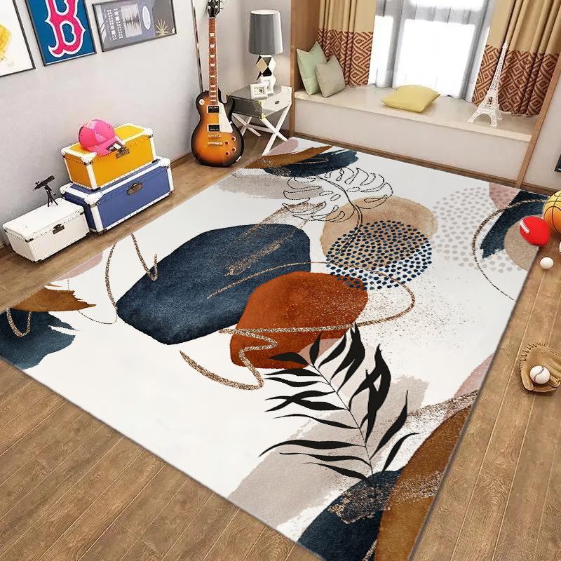 Современные коврики Leave Area Rugs Anti Slip Carpet для кухни, дома, гостиной, спальни, декора, напольный коврик, машинная стирка, фланелевые коврики