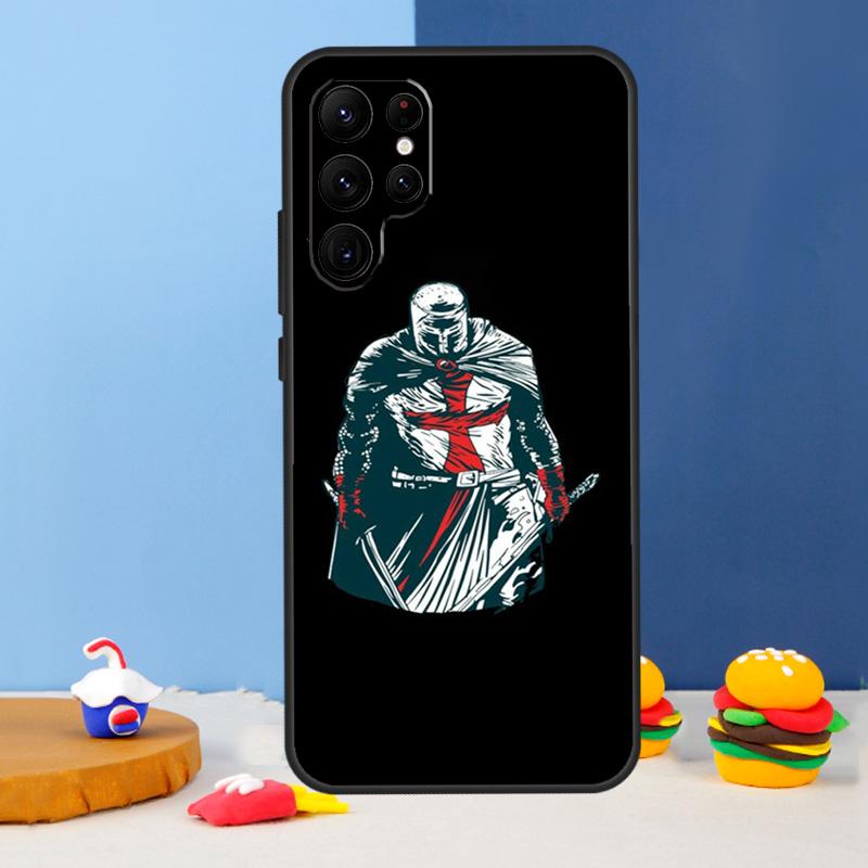 Christian Templar Knights Phone Case For Samsung Galaxy S25 S24 Ultra S9 S10 S20 S22 S21 S23 Plus S24 FE Cover Coque